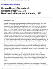 Tapa de The chemical history of a candle