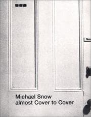 Tapa de Michael Snow Almost Cover to Cover
