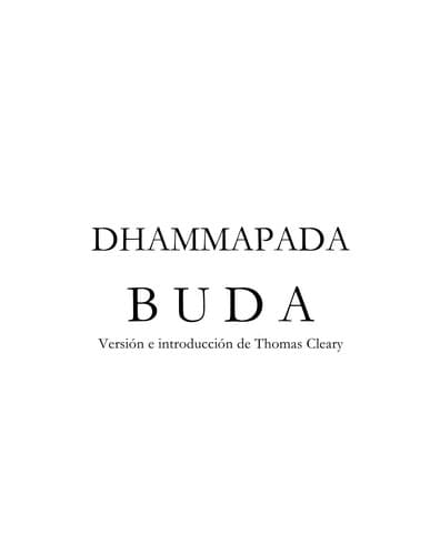 Tapa de Buda Dhammapada