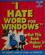 Tapa de I hate Word for Windows