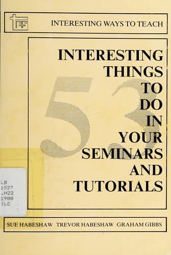 Tapa de 53 interesting things to do in your seminars and tutorials