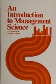 Tapa de An introduction to management science