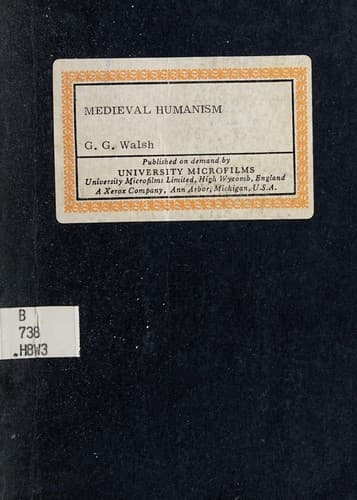 Tapa de Medieval humanism