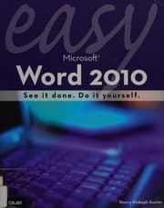 Tapa de Easy Microsoft Word 2010