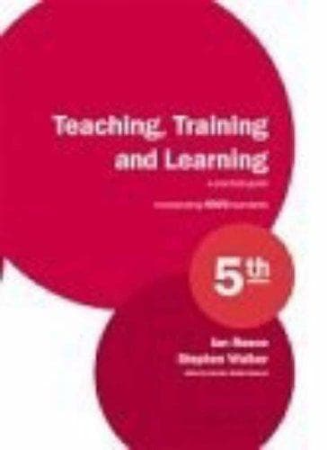 Tapa de Teaching, training and learning
