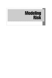 Tapa de Modeling risk