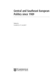 Tapa de Central and southeast European politics since 1989
