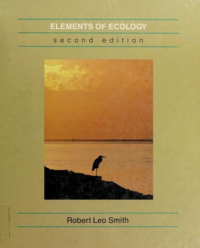 Tapa de Elements of ecology