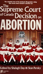 Tapa de Supreme Court of Canada Decision on Abortion