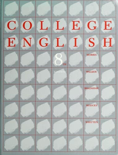 Tapa de College English