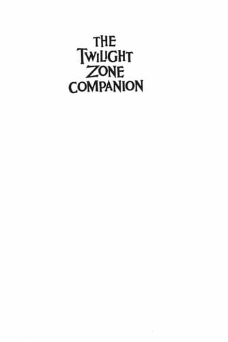 Tapa de The Twilight zone companion