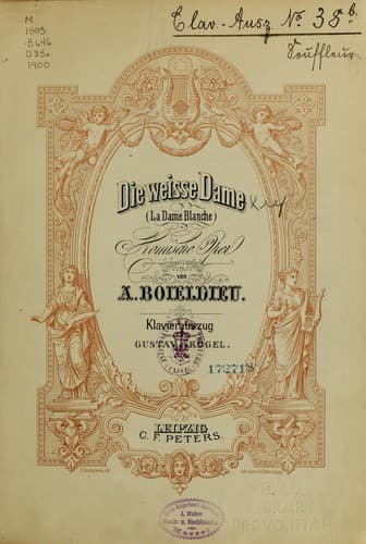 Tapa de Die weisse Dame =