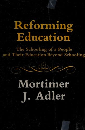 Tapa de Reforming education