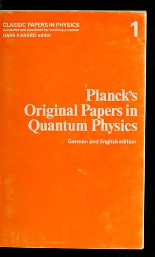 Tapa de Original papers in quantum physics.