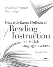 Tapa de Research-based methods of reading instruction for English language learners, grades K-4
