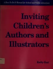 Tapa de Inviting children's authors and illustrators