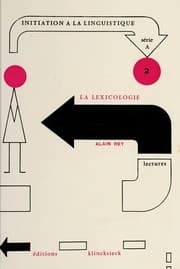 Tapa de La lexicologie; lectures