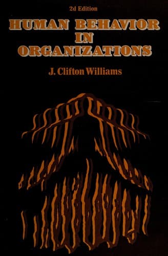 Tapa de Human behavior in organizations