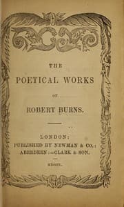 Tapa de The poetical works of Robert Burns