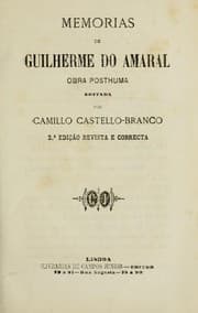Tapa de Memorias de Guilherme do Amaral, obra posthuma