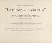 Tapa de "Glimpses of America"