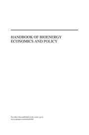 Tapa de Handbook of Bioenergy Economics and Policy