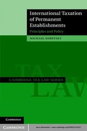 Tapa de International taxation of permanent establishments