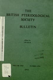 Tapa de Bulletin / British Pteridological Society
