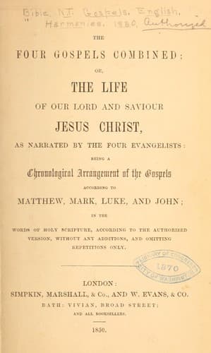 Tapa de The four Gospels combined
