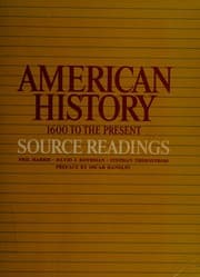 Tapa de American history:source readings