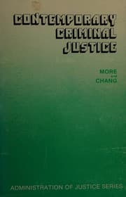 Tapa de Contemporary criminal justice