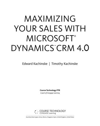 Tapa de Maximizing your sales with Microsoft Dynamics CRM 4.0