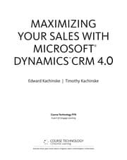 Tapa de Maximizing your sales with Microsoft Dynamics CRM 4.0