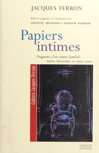Tapa de Papiers intimes
