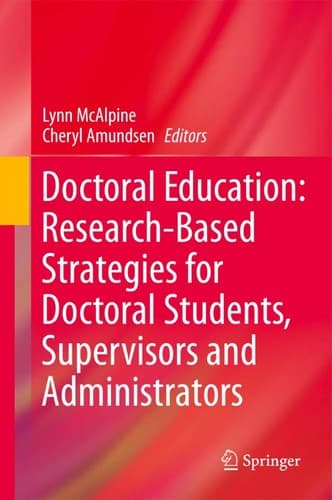 Tapa de Doctoral education
