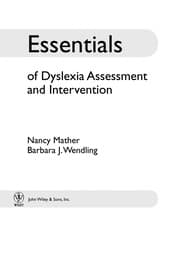 Tapa de Essentials of dyslexia assessment and intervention