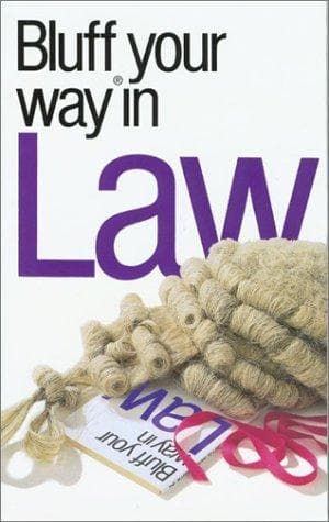 Tapa de The Bluffer's Guide to Law