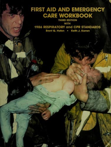 Tapa de First Aid and Emergency Care Workbook