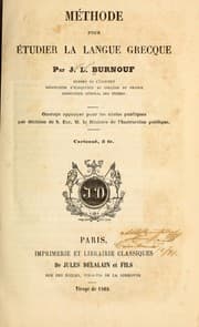 Tapa de Méthode pour étudier la langue grecque