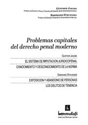 Tapa de Problemas capitales del derecho penal moderno