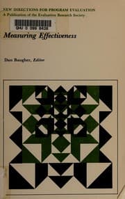 Tapa de Measuring effectiveness