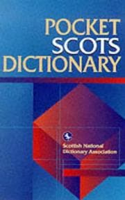 Tapa de Pocket Scots Dictionary (Scottish National Dictionary Publications)