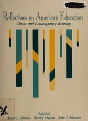 Tapa de Reflections on American education