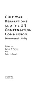 Tapa de Gulf war reparations and the UN compensation commission