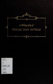 Tapa de A bibliography of William Dean Howells