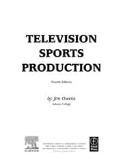 Tapa de Television sports production