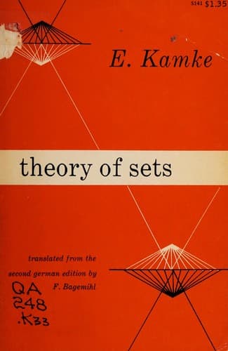 Tapa de Theory of sets
