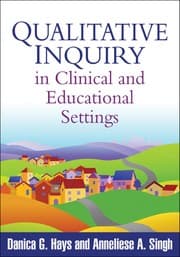 Tapa de Qualitative inquiry in clinical and educational settings
