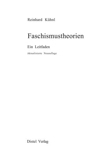Tapa de Faschismustheorien