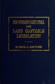 Tapa de Environmental and land controls legislation